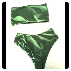 Green bathing suit